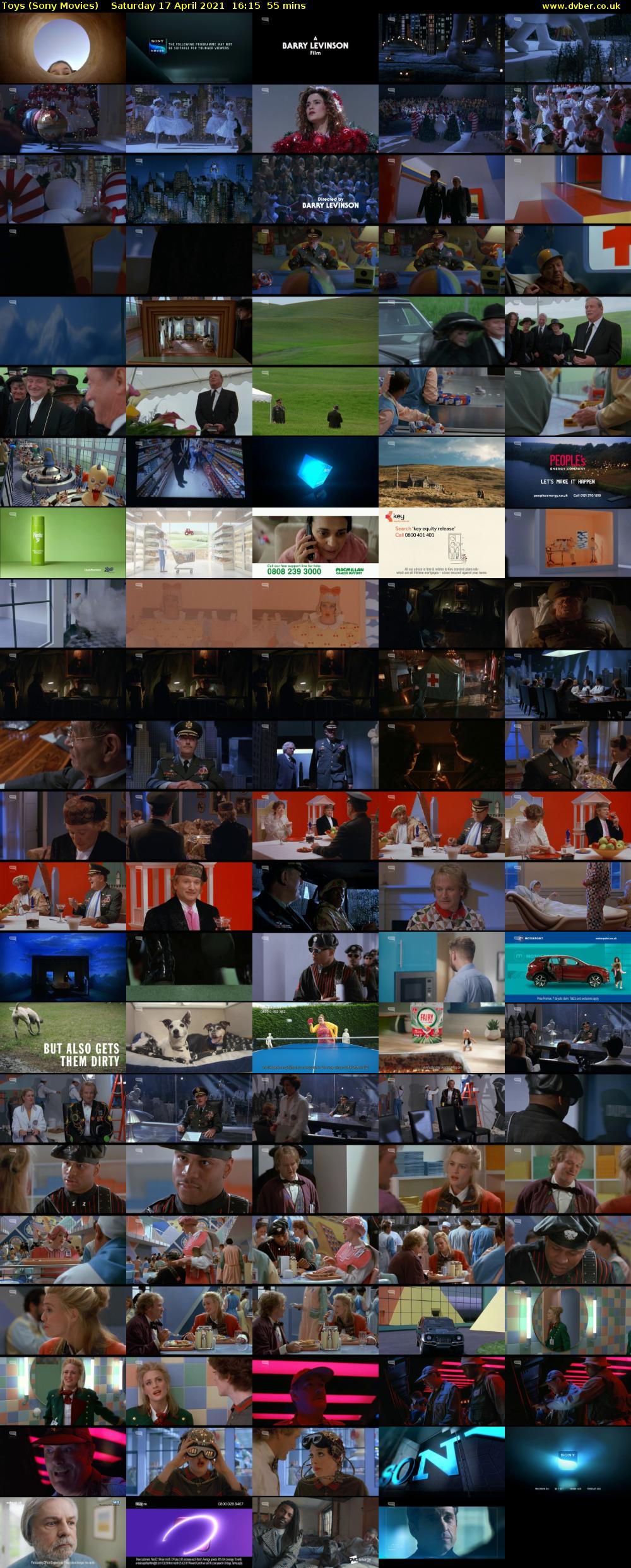 Toys (Sony Movies) Saturday 17 April 2021 16:15 - 17:10