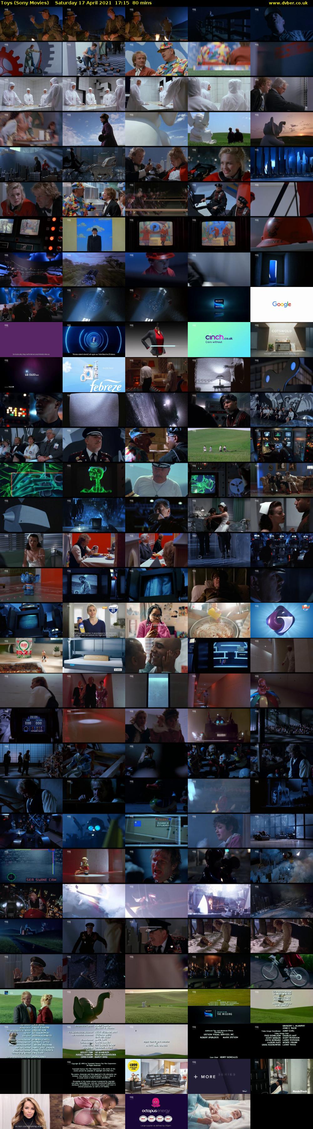 Toys (Sony Movies) Saturday 17 April 2021 17:15 - 18:35