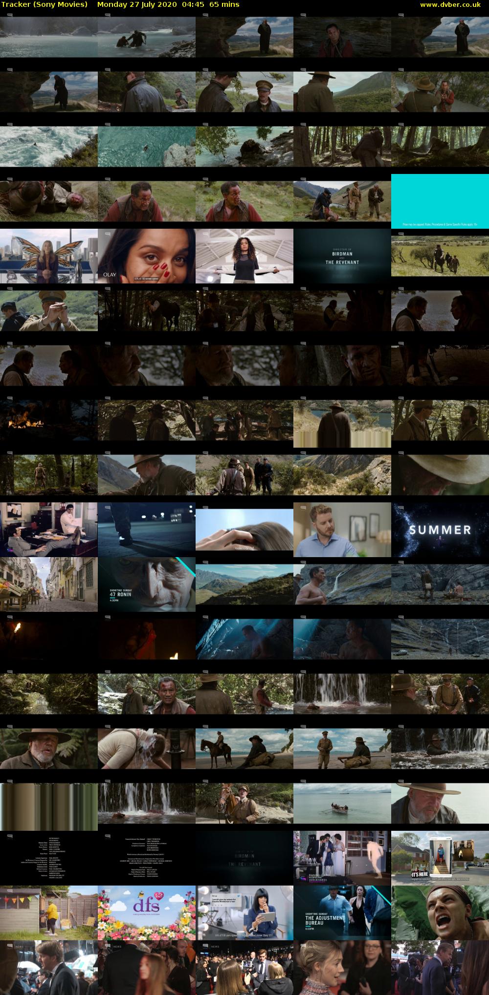 Tracker (Sony Movies) Monday 27 July 2020 04:45 - 05:50