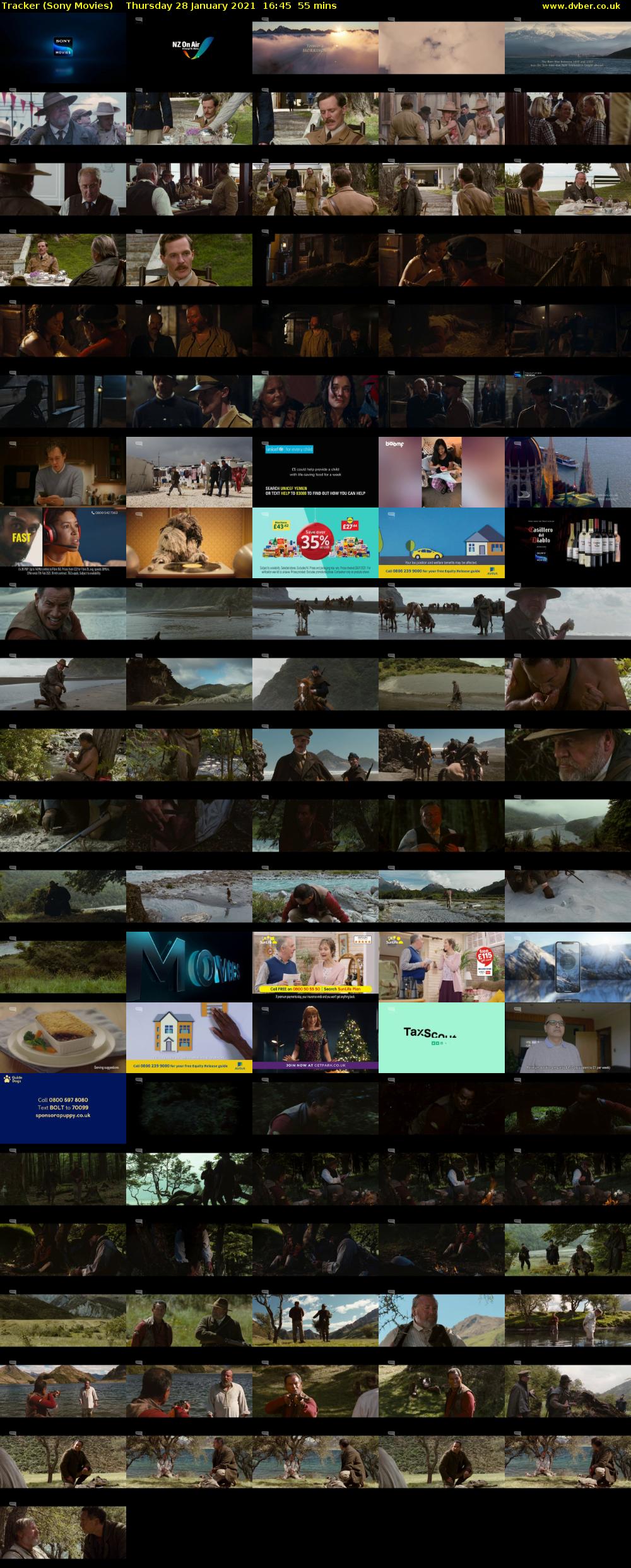 Tracker (Sony Movies) Thursday 28 January 2021 16:45 - 17:40