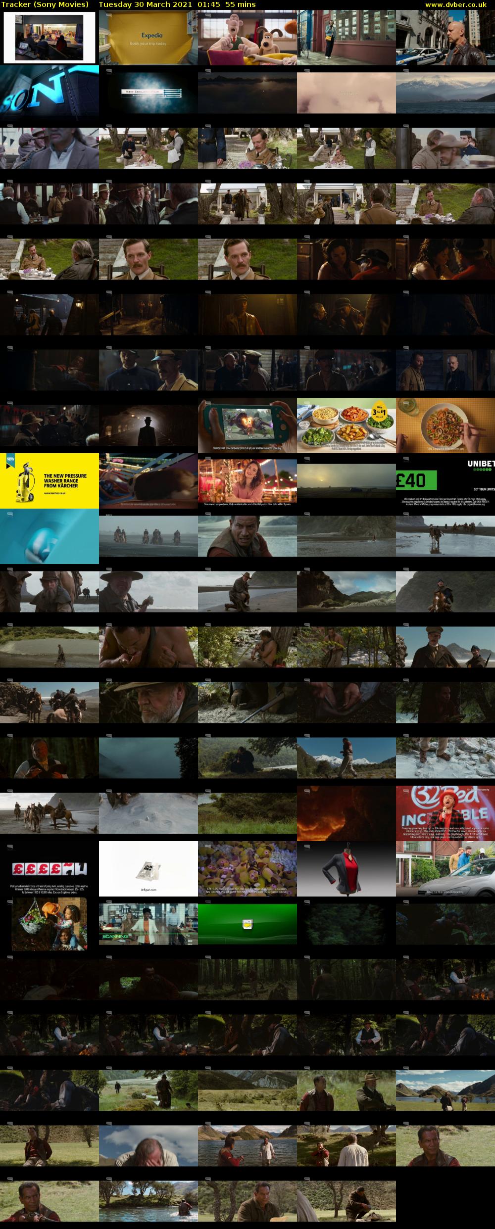 Tracker (Sony Movies) Tuesday 30 March 2021 01:45 - 02:40