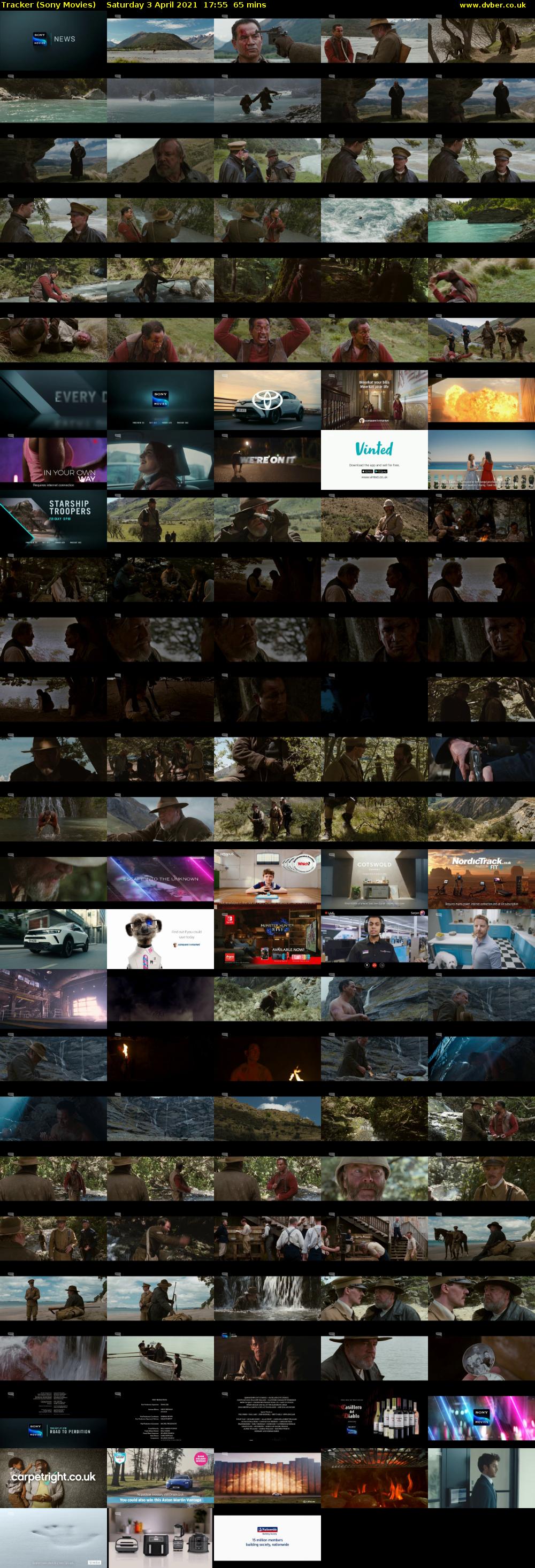 Tracker (Sony Movies) Saturday 3 April 2021 17:55 - 19:00