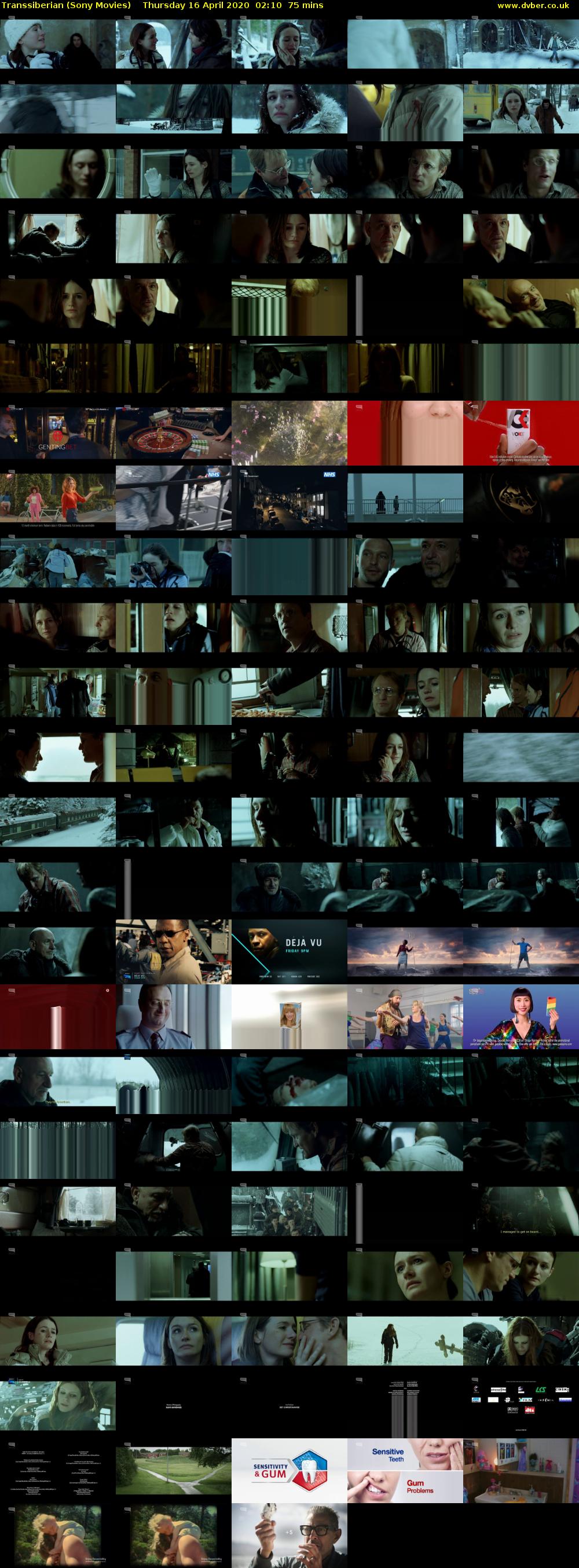 Transsiberian (Sony Movies) Thursday 16 April 2020 02:10 - 03:25
