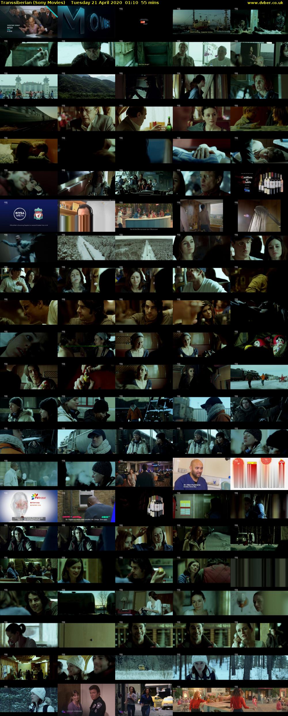 Transsiberian (Sony Movies) Tuesday 21 April 2020 01:10 - 02:05