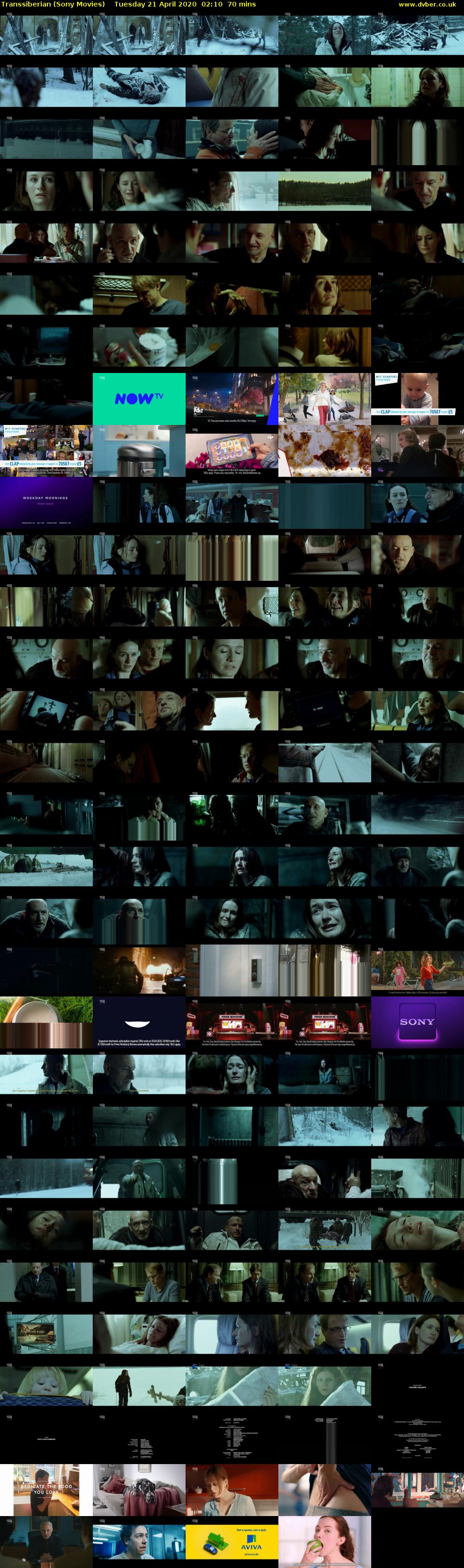 Transsiberian (Sony Movies) Tuesday 21 April 2020 02:10 - 03:20
