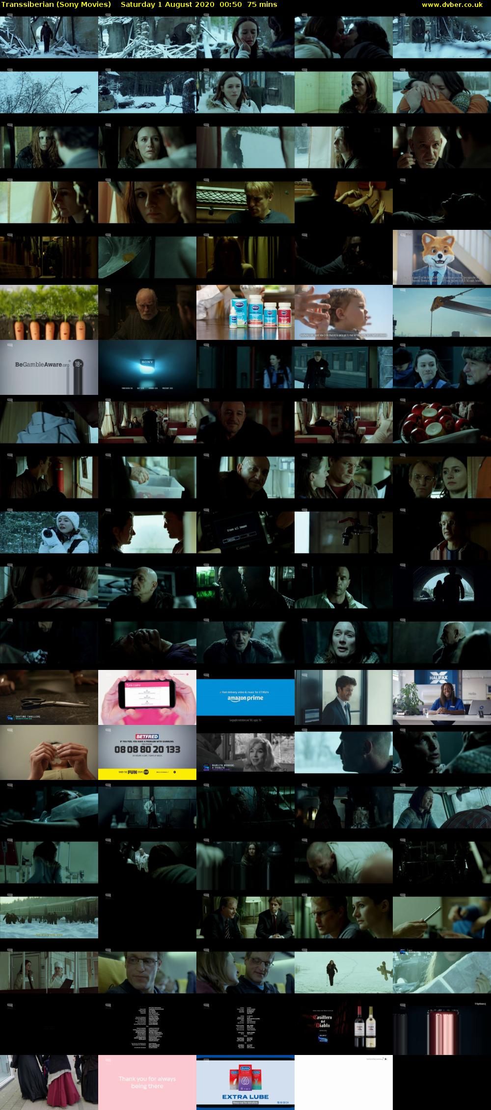 Transsiberian (Sony Movies) Saturday 1 August 2020 00:50 - 02:05
