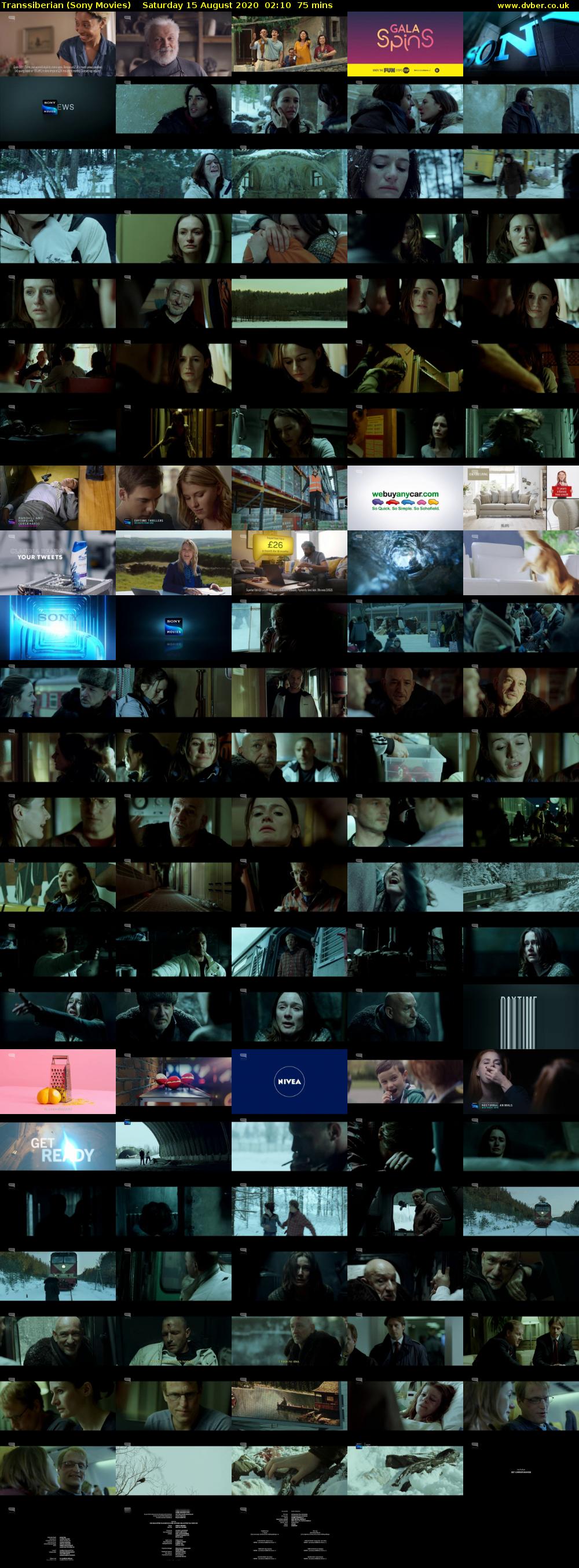 Transsiberian (Sony Movies) Saturday 15 August 2020 02:10 - 03:25