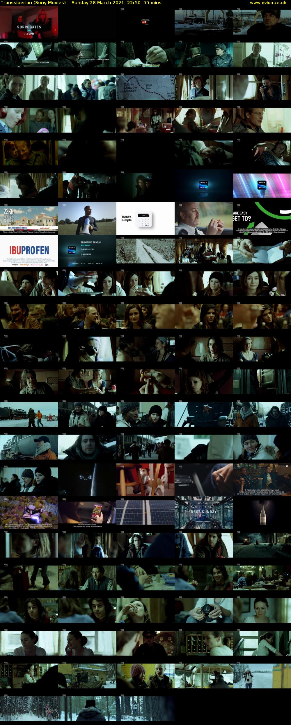 Transsiberian (Sony Movies) Sunday 28 March 2021 22:50 - 23:45