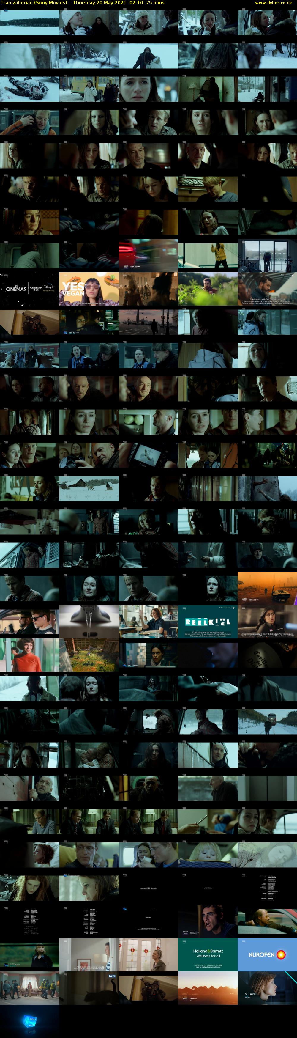 Transsiberian (Sony Movies) Thursday 20 May 2021 02:10 - 03:25