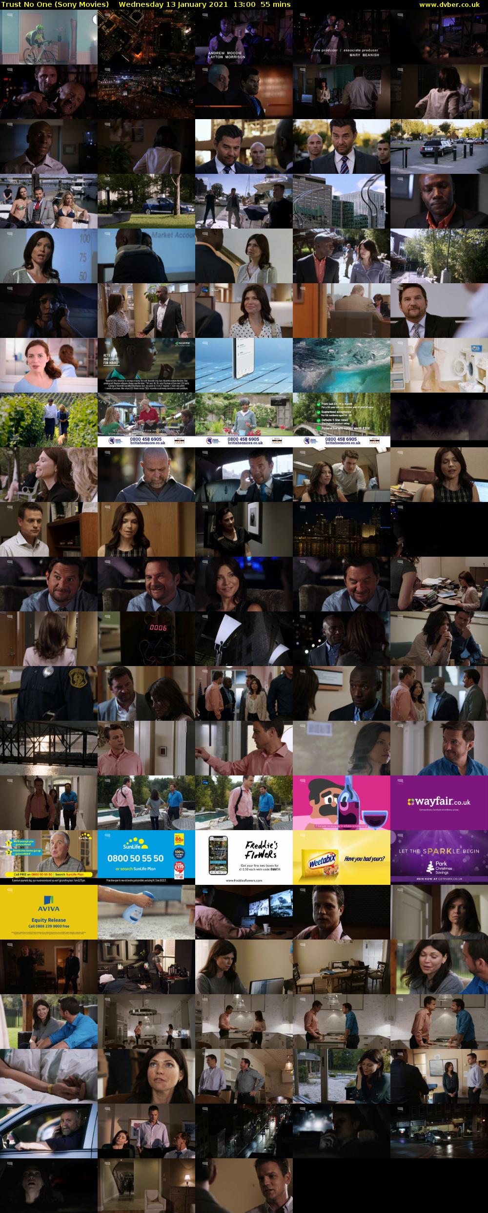 Trust No One (Sony Movies) Wednesday 13 January 2021 13:00 - 13:55