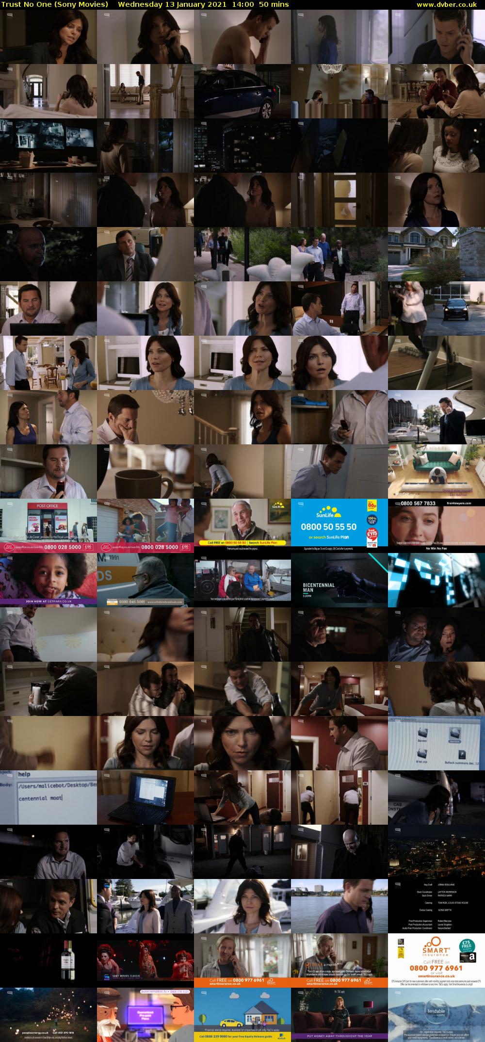 Trust No One (Sony Movies) Wednesday 13 January 2021 14:00 - 14:50