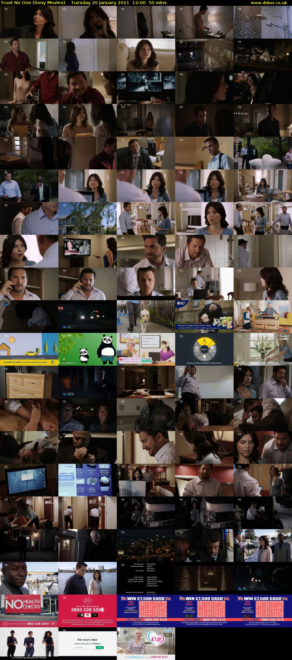 Trust No One (Sony Movies) Tuesday 26 January 2021 12:00 - 12:50