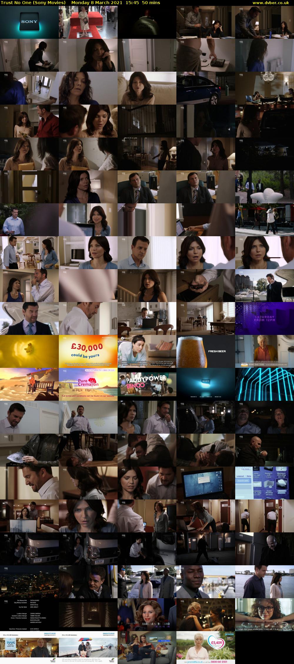 Trust No One (Sony Movies) Monday 8 March 2021 15:45 - 16:35