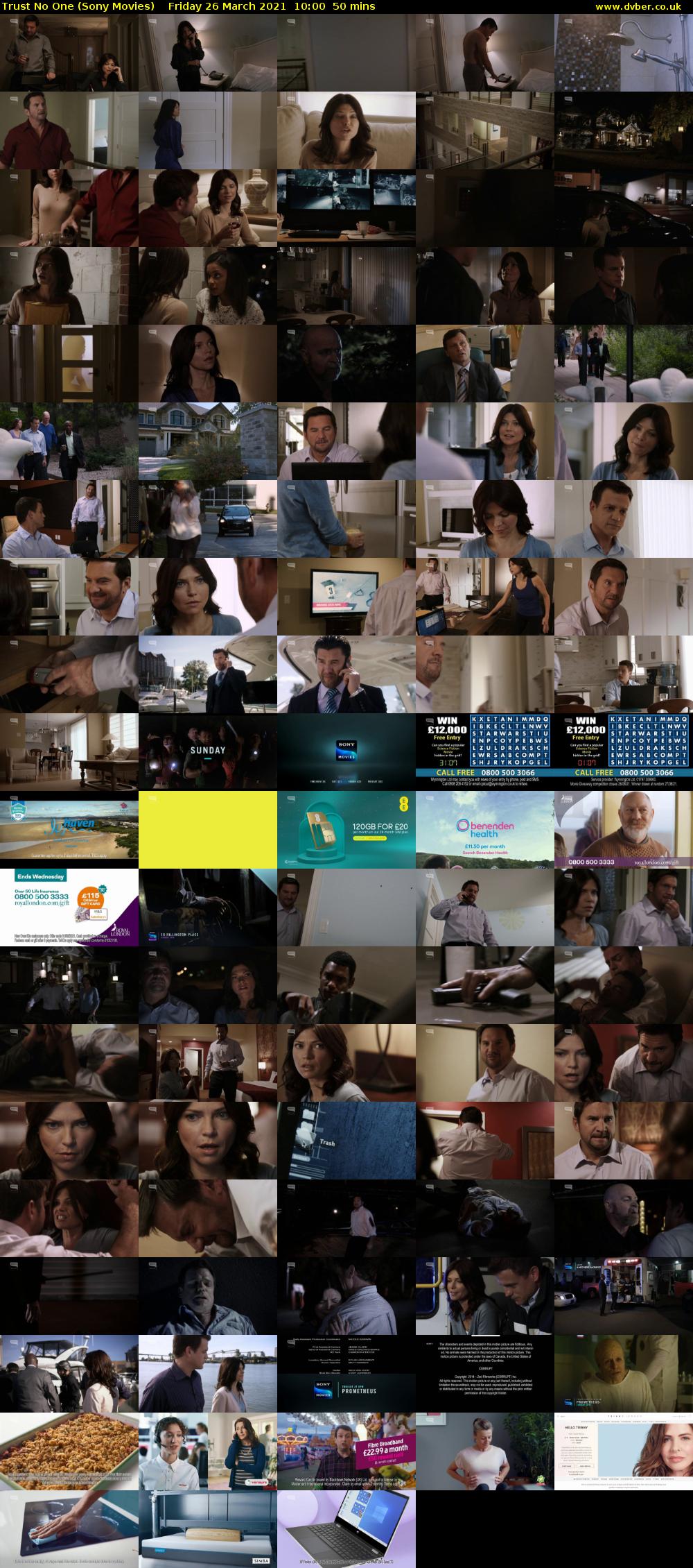 Trust No One (Sony Movies) Friday 26 March 2021 10:00 - 10:50