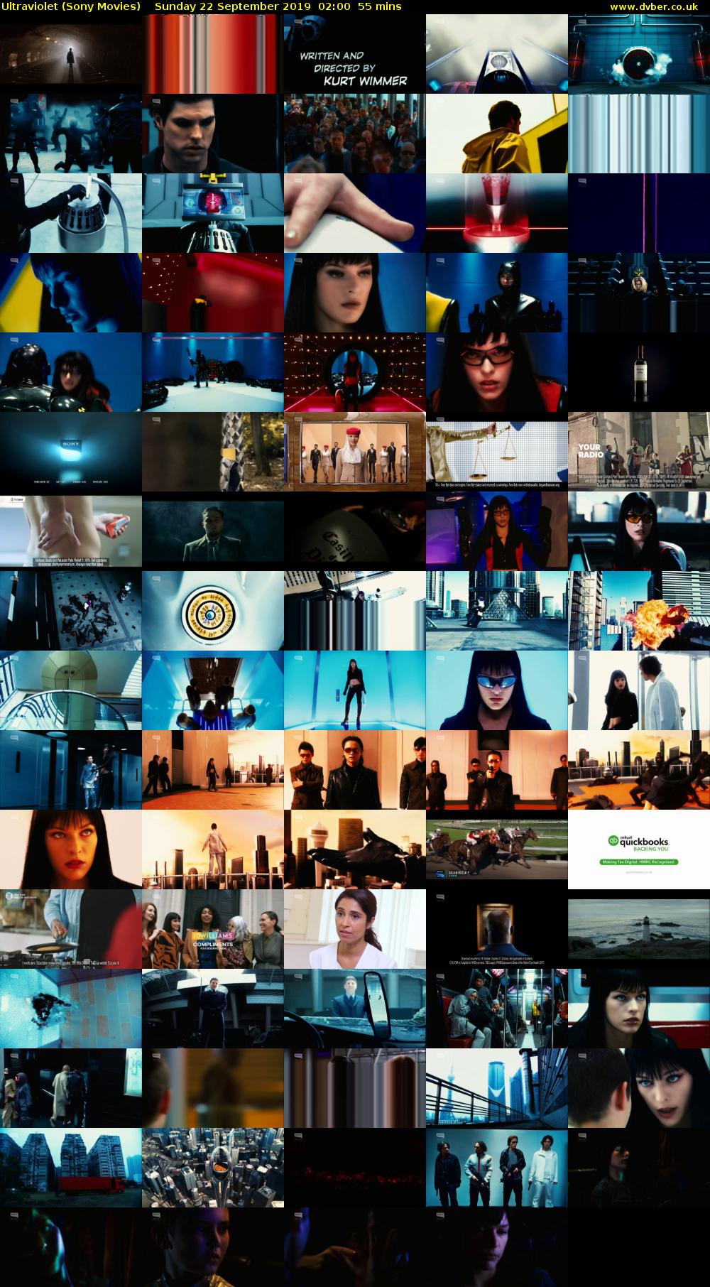 Ultraviolet (Sony Movies) Sunday 22 September 2019 02:00 - 02:55