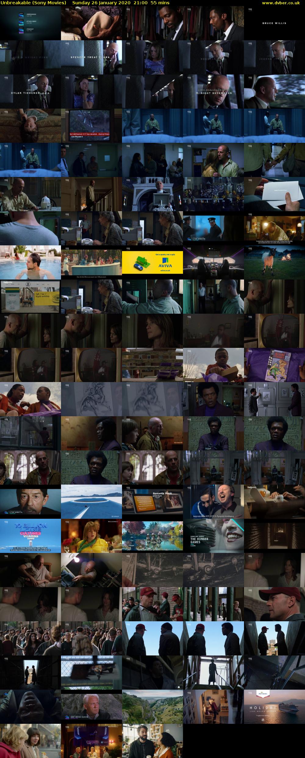 Unbreakable (Sony Movies) Sunday 26 January 2020 21:00 - 21:55