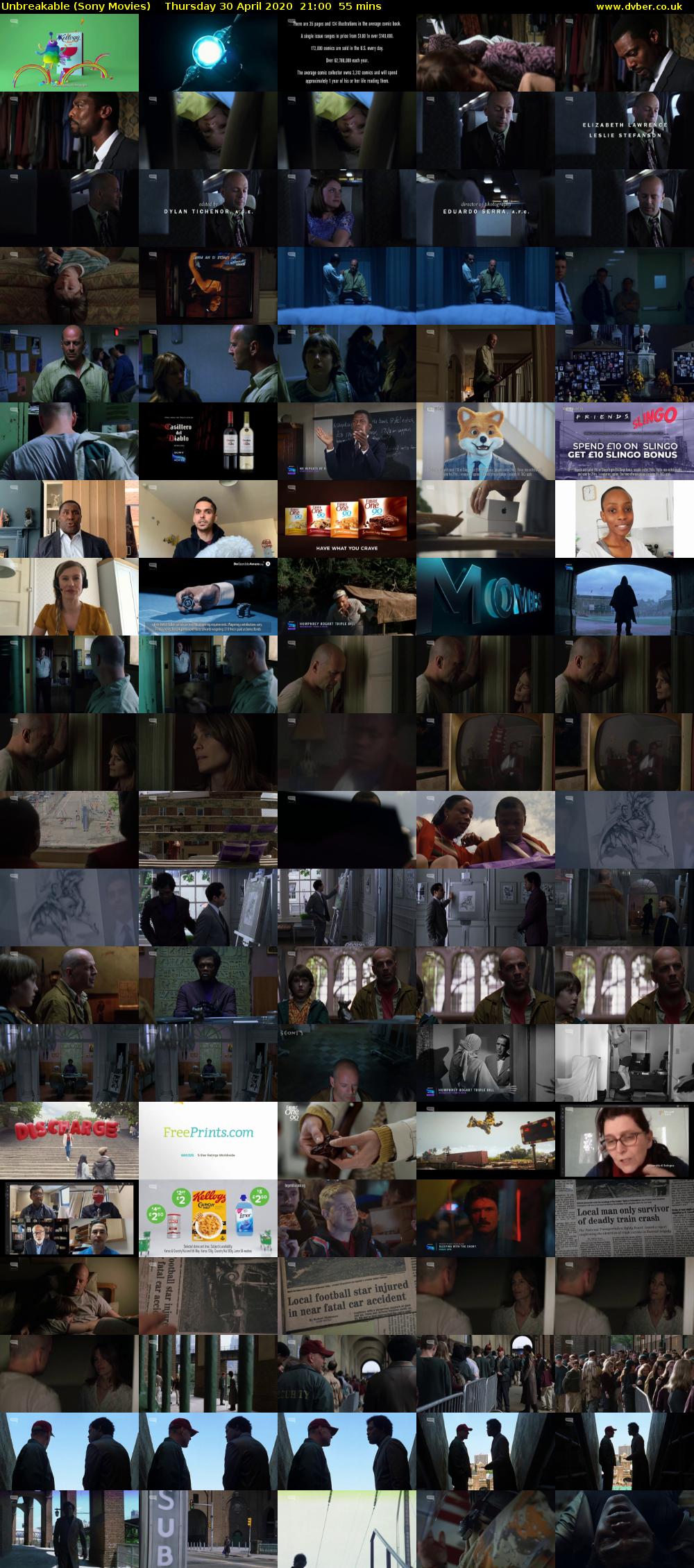 Unbreakable (Sony Movies) Thursday 30 April 2020 21:00 - 21:55