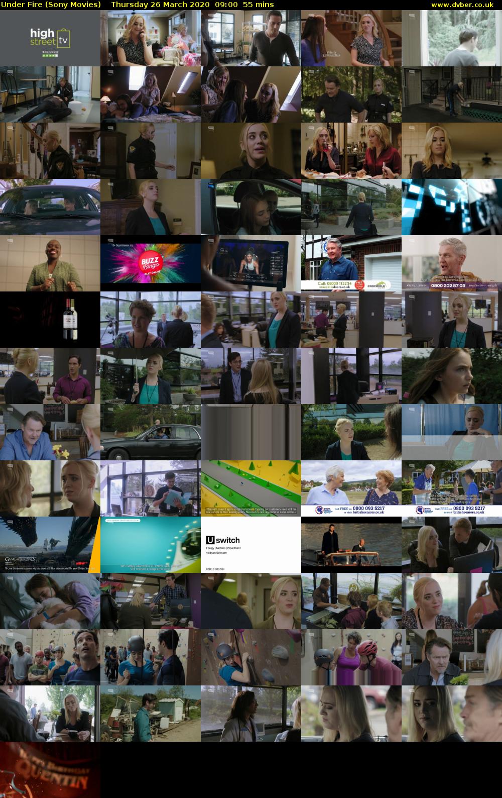 Under Fire (Sony Movies) Thursday 26 March 2020 09:00 - 09:55