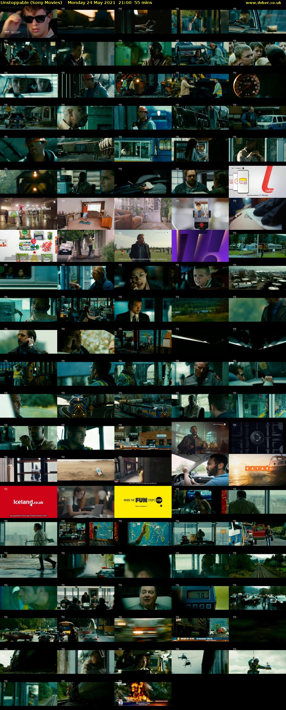 Unstoppable (Sony Movies) Monday 24 May 2021 21:00 - 21:55