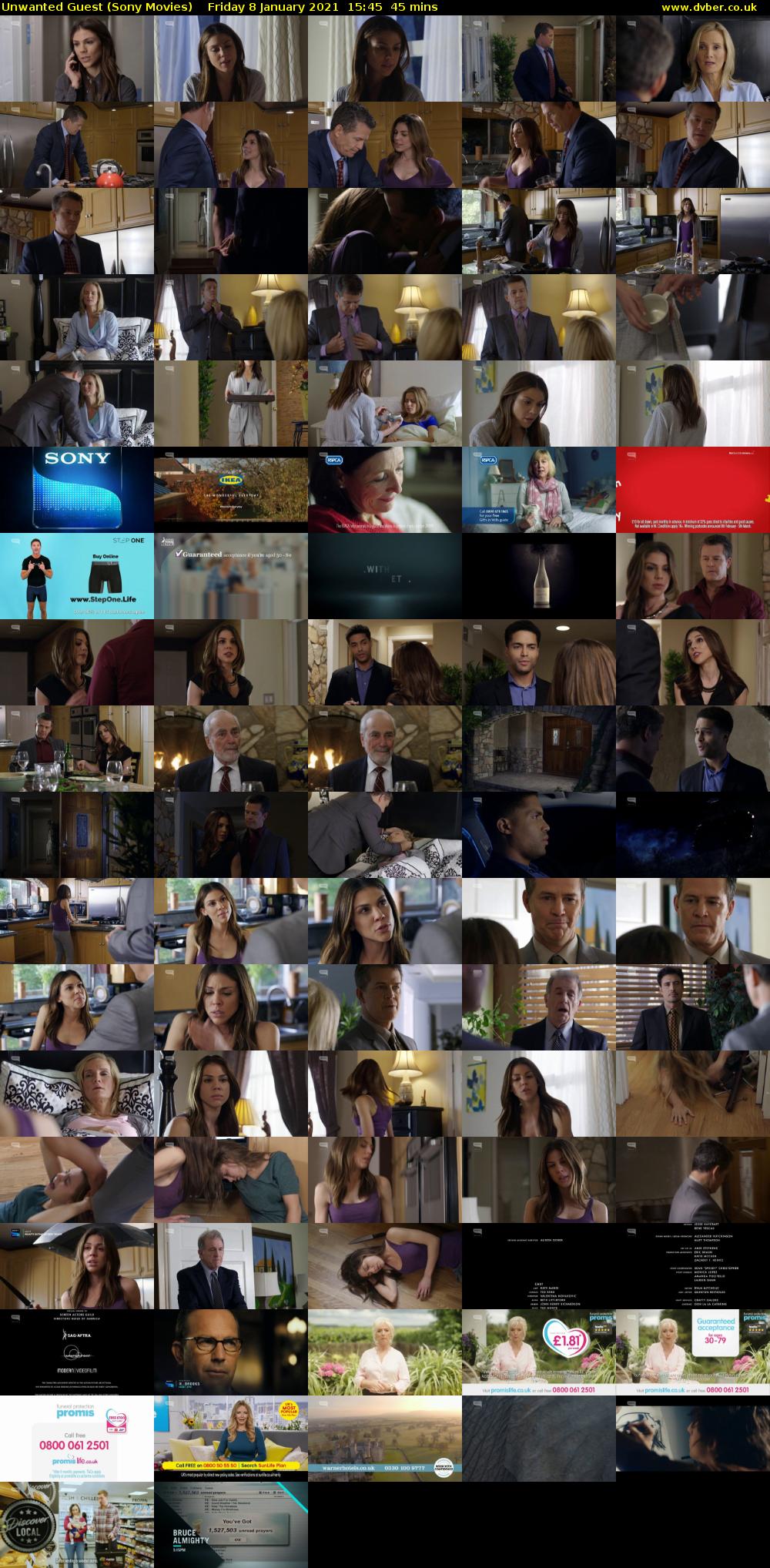 Unwanted Guest (Sony Movies) Friday 8 January 2021 15:45 - 16:30