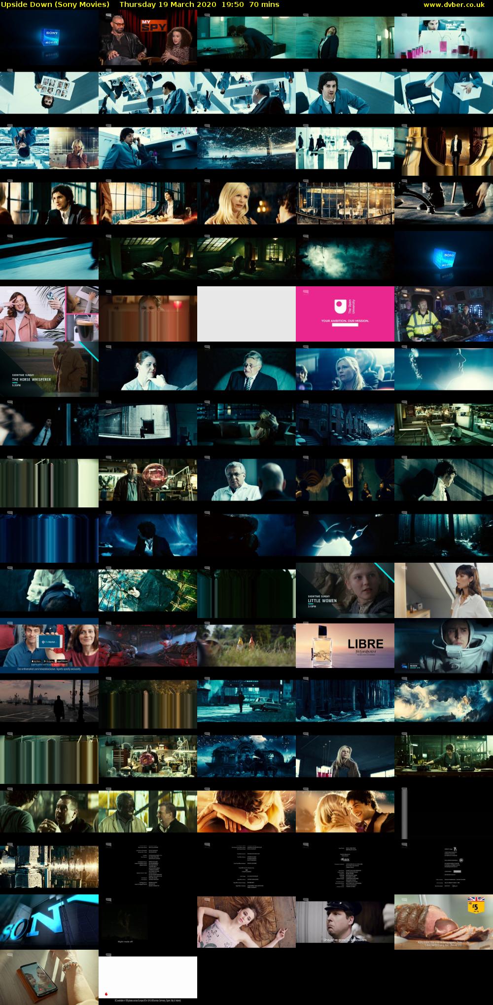 Upside Down (Sony Movies) Thursday 19 March 2020 19:50 - 21:00