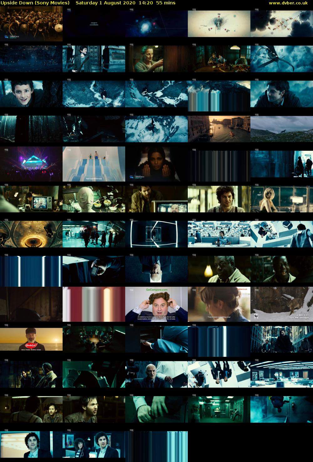 Upside Down (Sony Movies) Saturday 1 August 2020 14:20 - 15:15