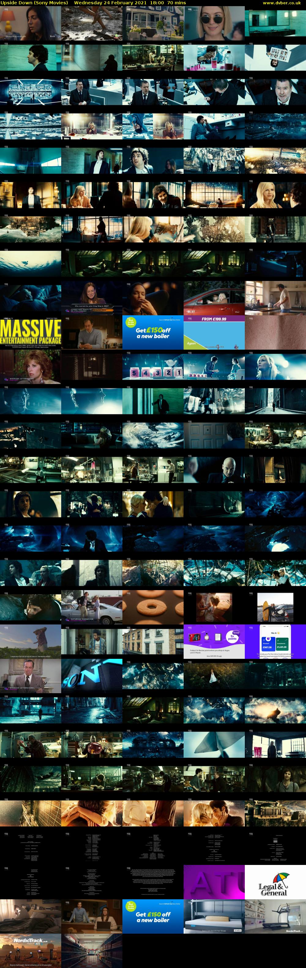 Upside Down (Sony Movies) Wednesday 24 February 2021 18:00 - 19:10
