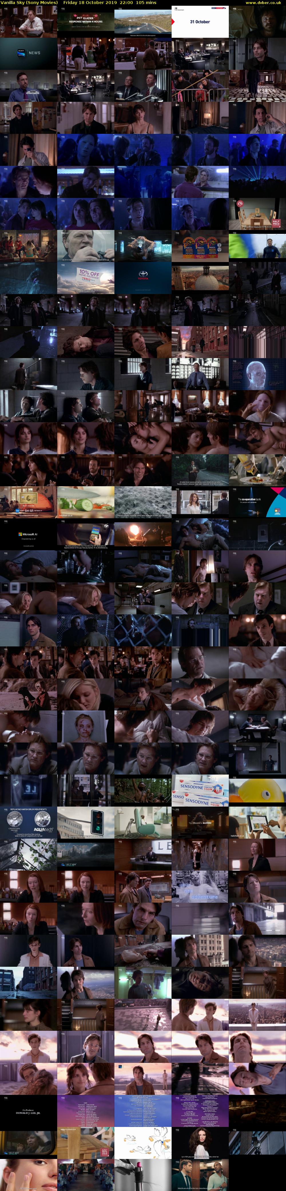 Vanilla Sky (Sony Movies) Friday 18 October 2019 22:00 - 23:45