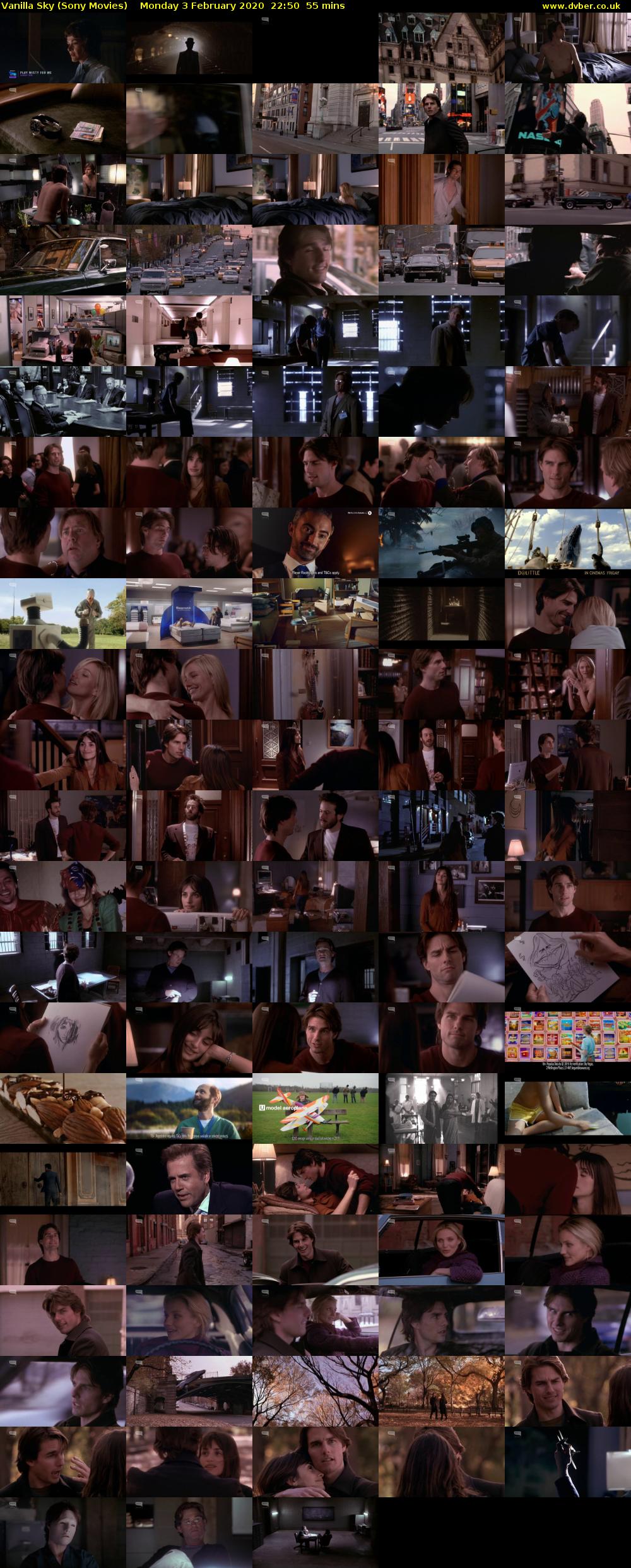 Vanilla Sky (Sony Movies) Monday 3 February 2020 22:50 - 23:45