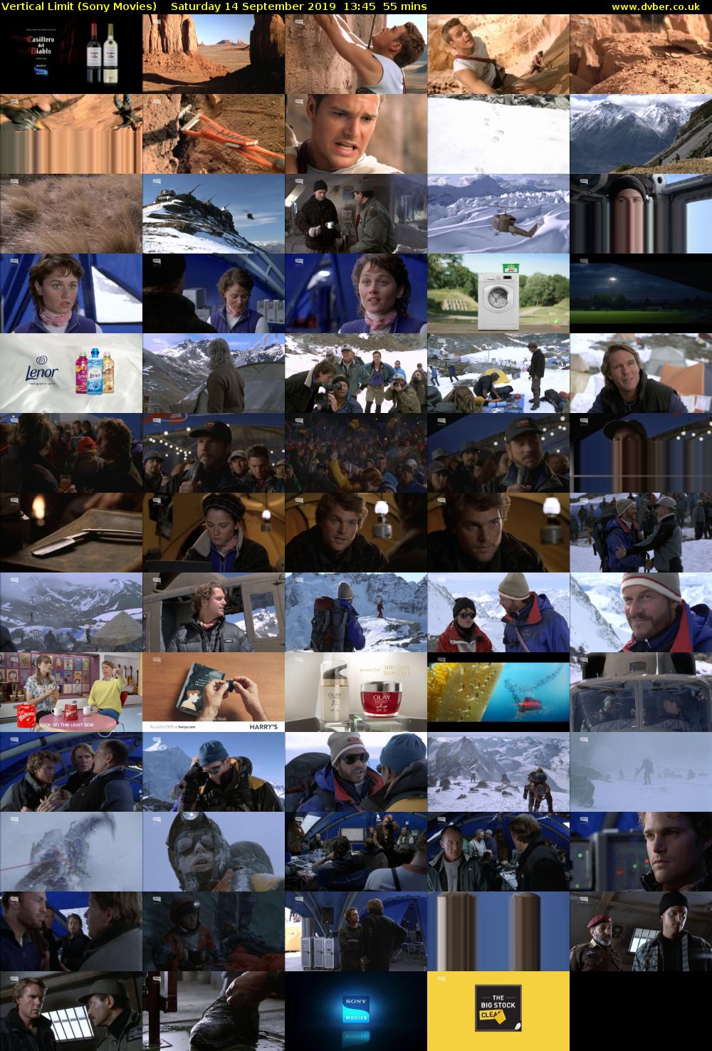 Vertical Limit (Sony Movies) Saturday 14 September 2019 13:45 - 14:40
