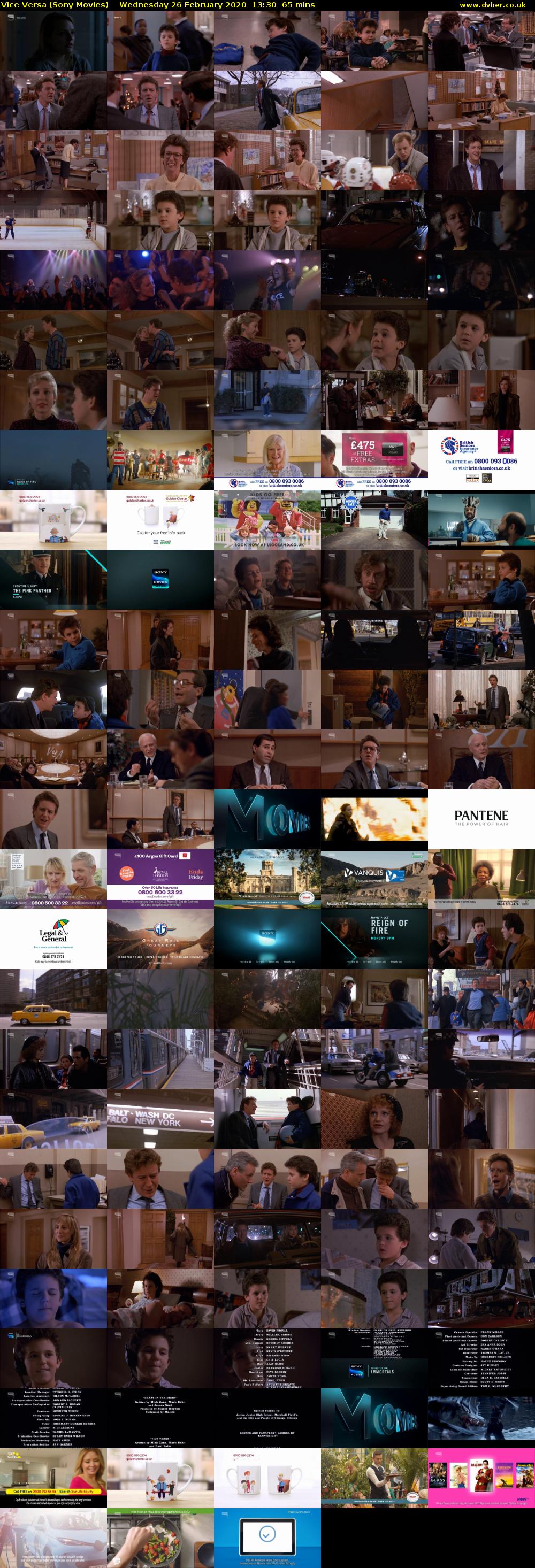 Vice Versa (Sony Movies) Wednesday 26 February 2020 13:30 - 14:35