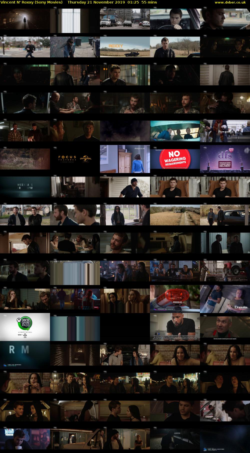 Vincent N' Roxxy (Sony Movies) Thursday 21 November 2019 01:25 - 02:20