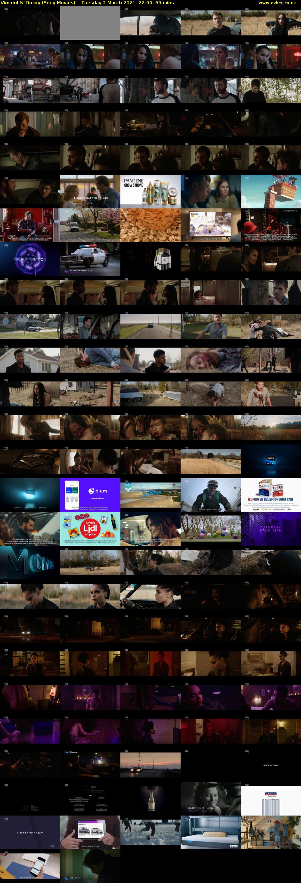 Vincent N' Roxxy (Sony Movies) Tuesday 2 March 2021 22:00 - 23:05