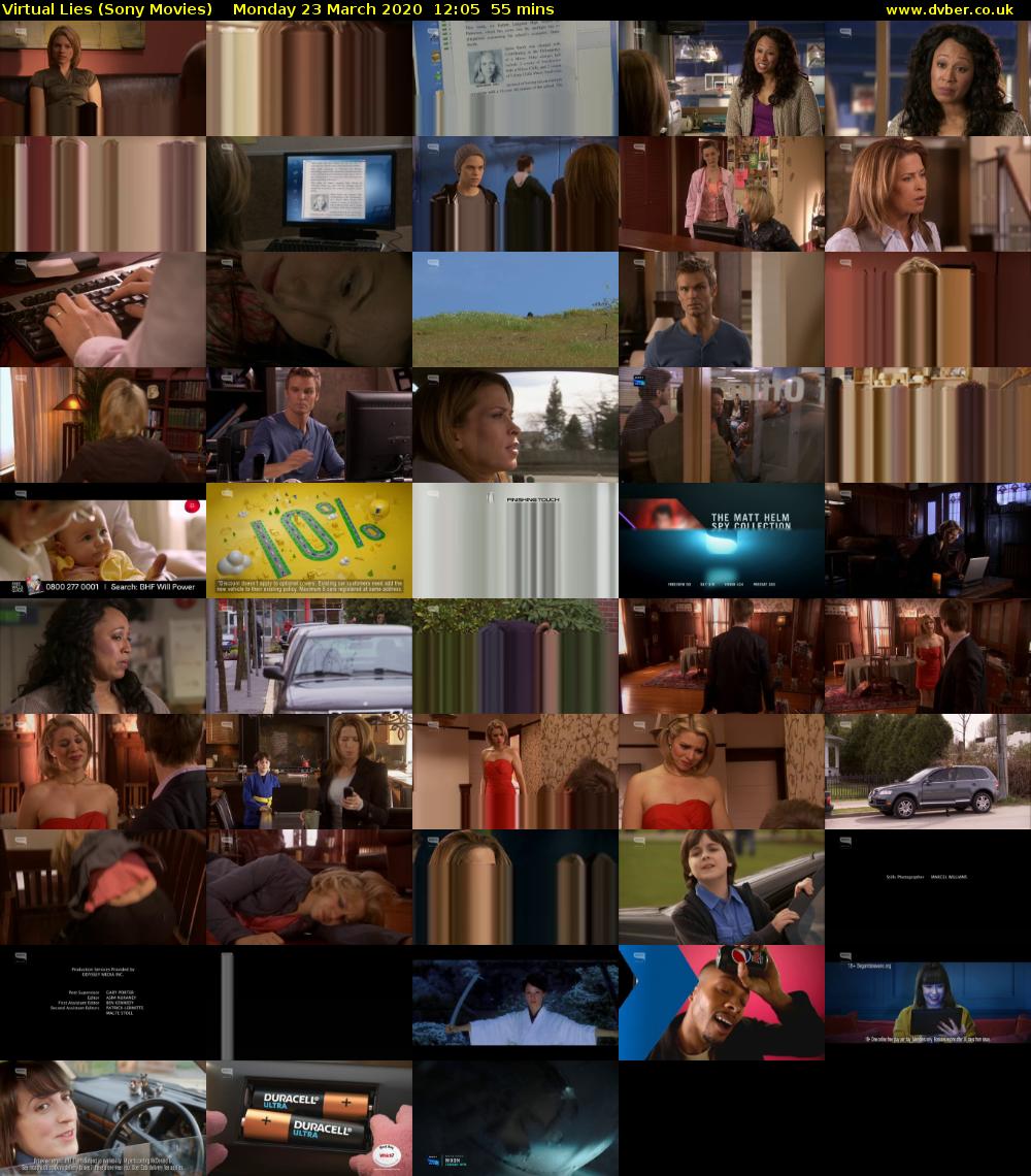 Virtual Lies (Sony Movies) Monday 23 March 2020 12:05 - 13:00