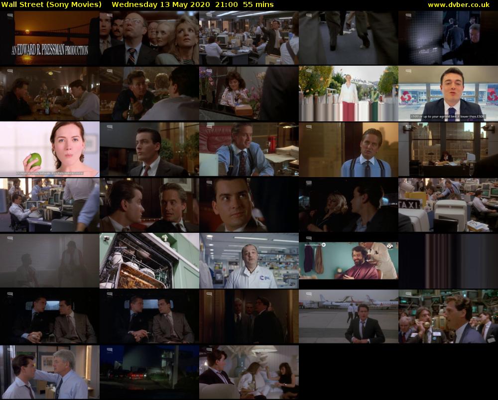 Wall Street (Sony Movies) Wednesday 13 May 2020 21:00 - 21:55