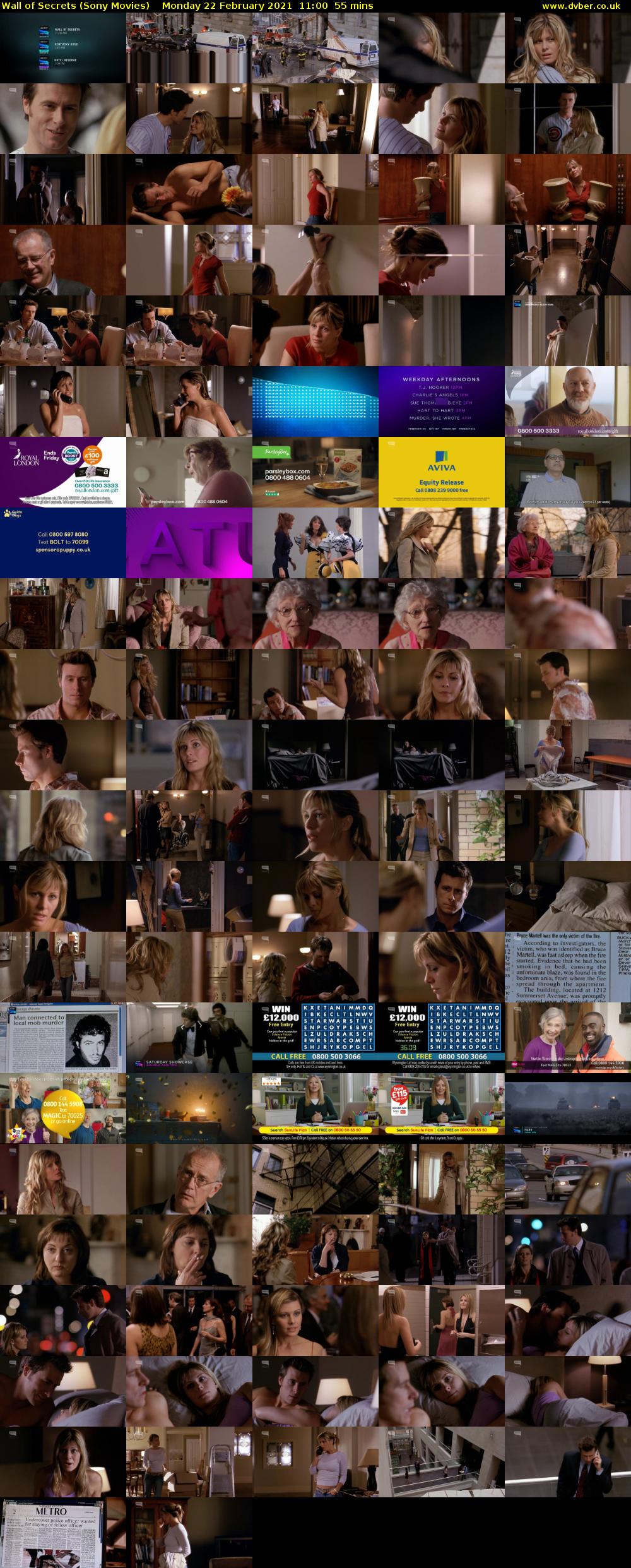 Wall of Secrets (Sony Movies) Monday 22 February 2021 11:00 - 11:55