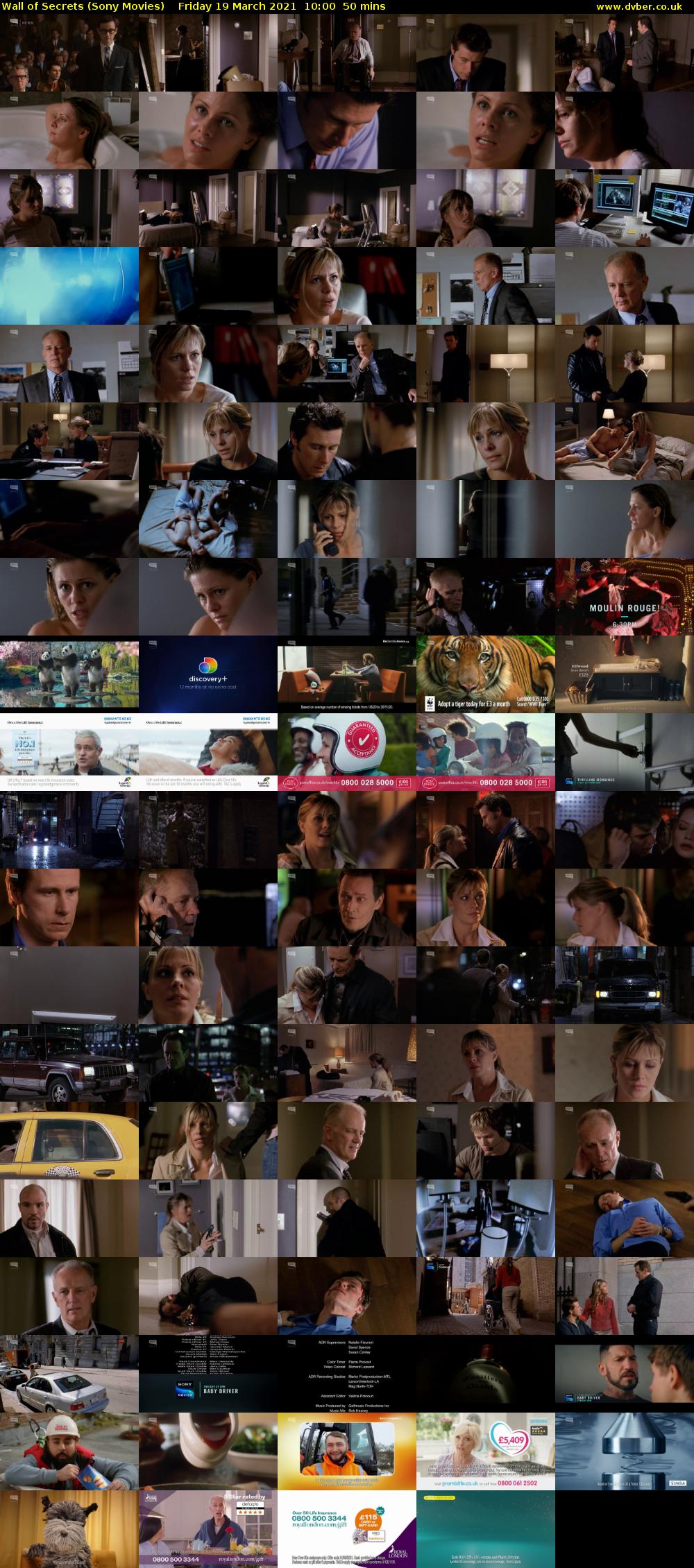 Wall of Secrets (Sony Movies) Friday 19 March 2021 10:00 - 10:50