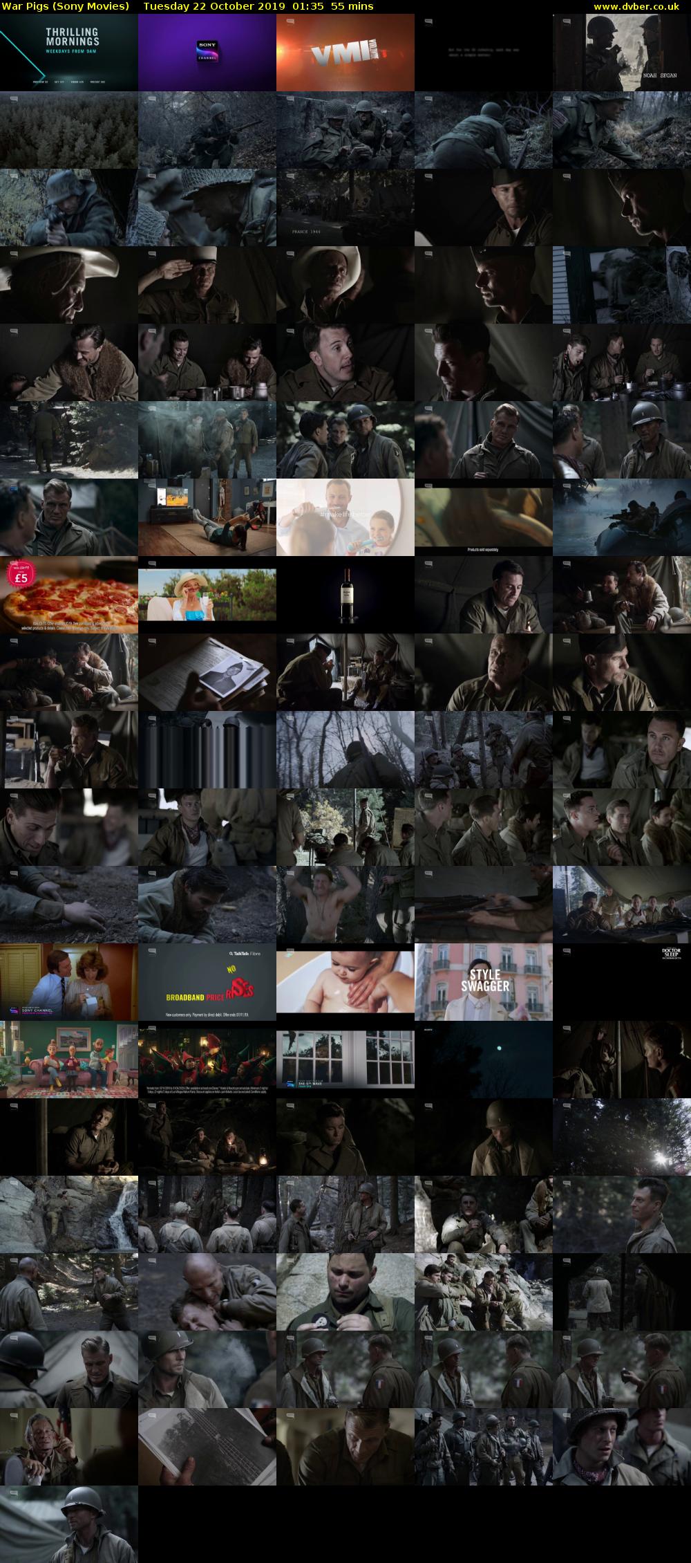 War Pigs (Sony Movies) Tuesday 22 October 2019 01:35 - 02:30
