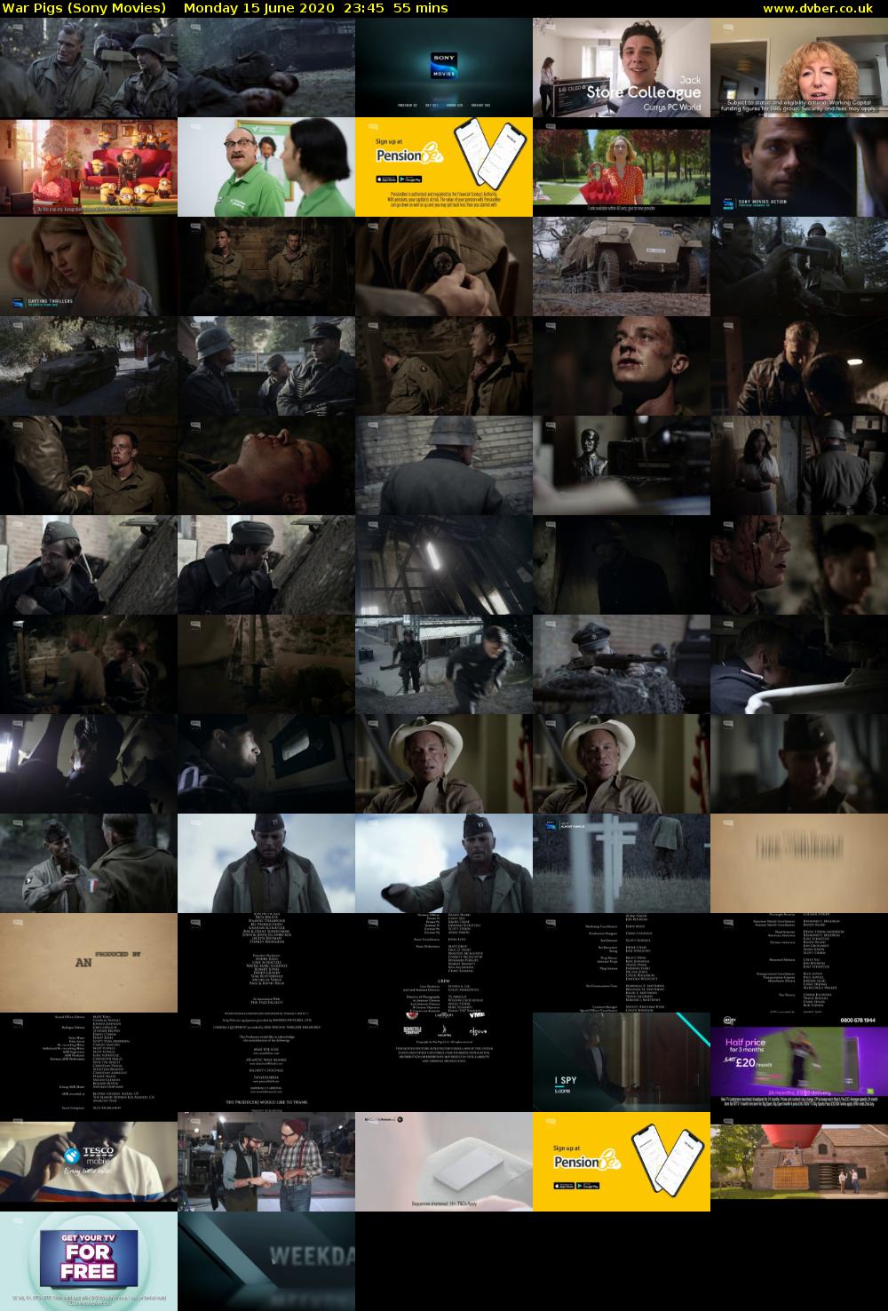 War Pigs (Sony Movies) Monday 15 June 2020 23:45 - 00:40