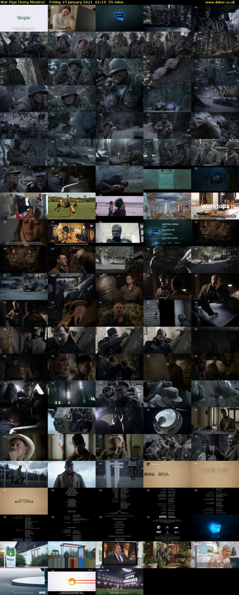 War Pigs (Sony Movies) Friday 15 January 2021 01:10 - 02:05