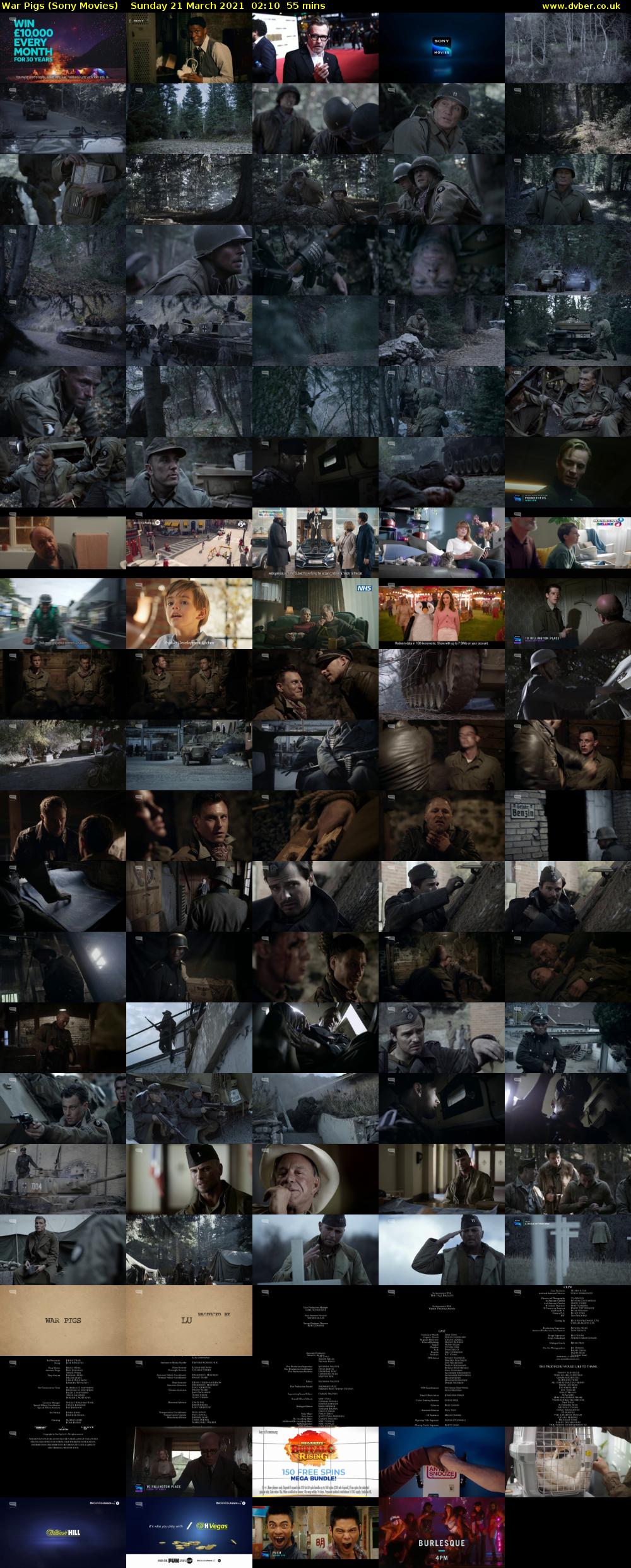 War Pigs (Sony Movies) Sunday 21 March 2021 02:10 - 03:05