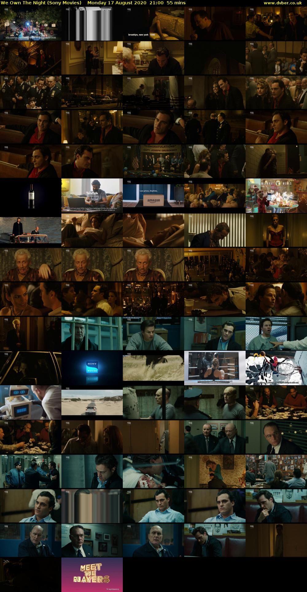 We Own The Night (Sony Movies) Monday 17 August 2020 21:00 - 21:55