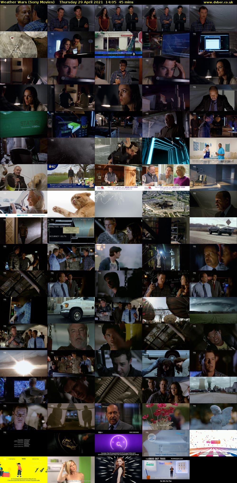 Weather Wars (Sony Movies) Thursday 29 April 2021 14:05 - 14:50