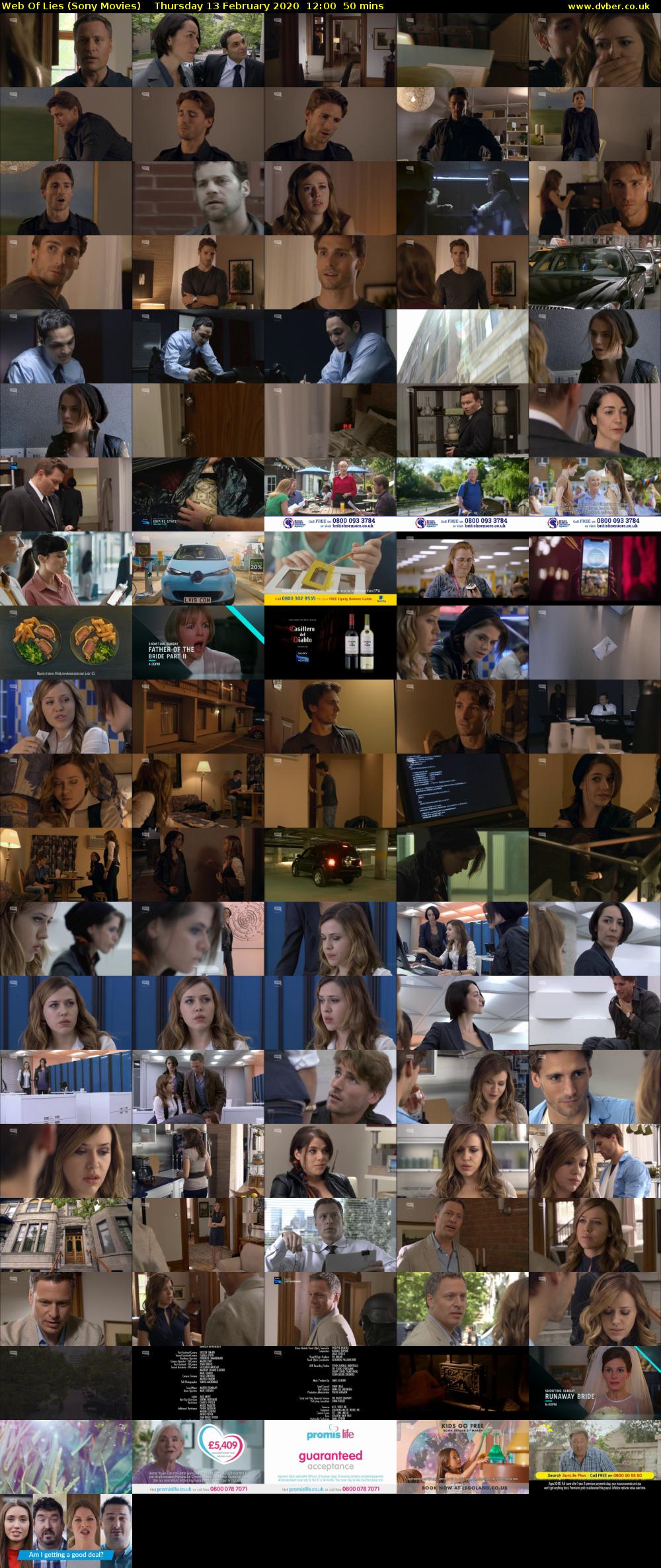 Web Of Lies (Sony Movies) Thursday 13 February 2020 12:00 - 12:50