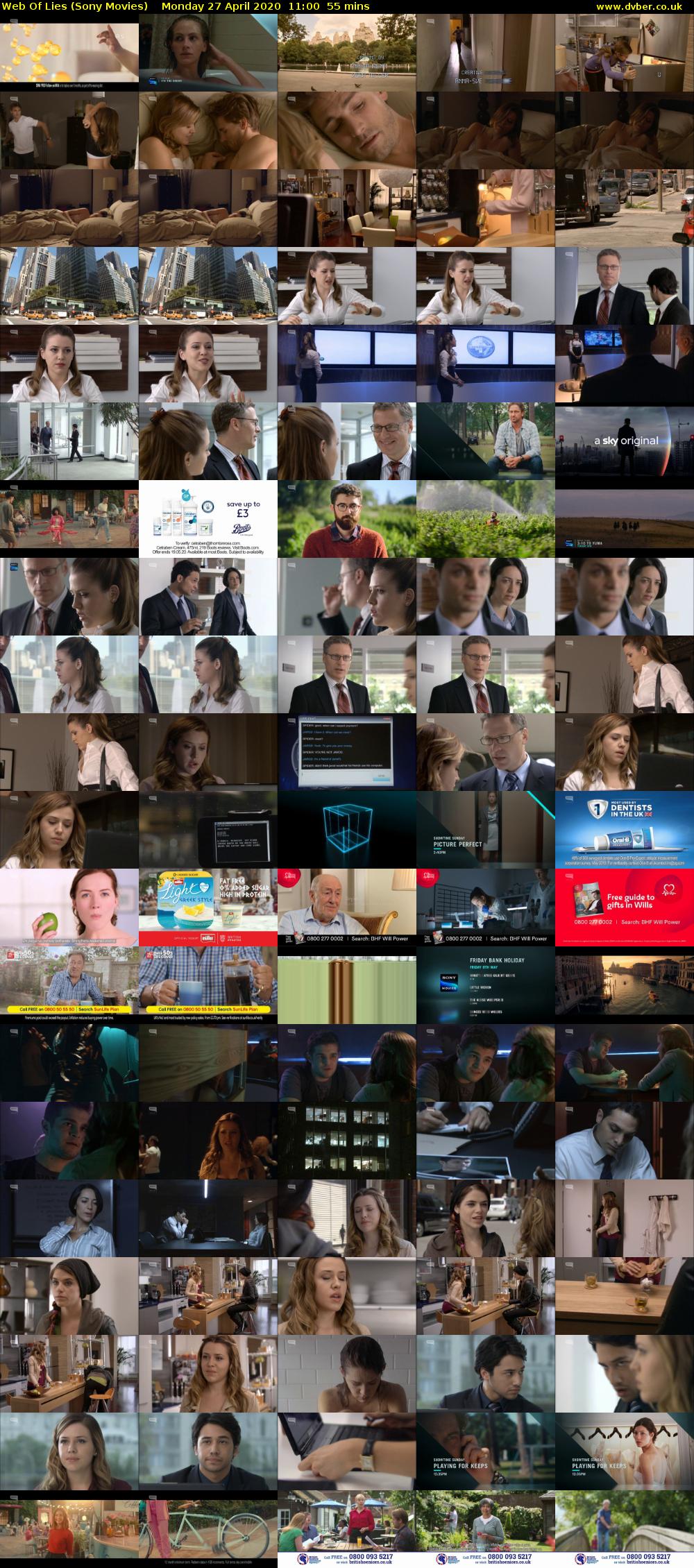 Web Of Lies (Sony Movies) Monday 27 April 2020 11:00 - 11:55