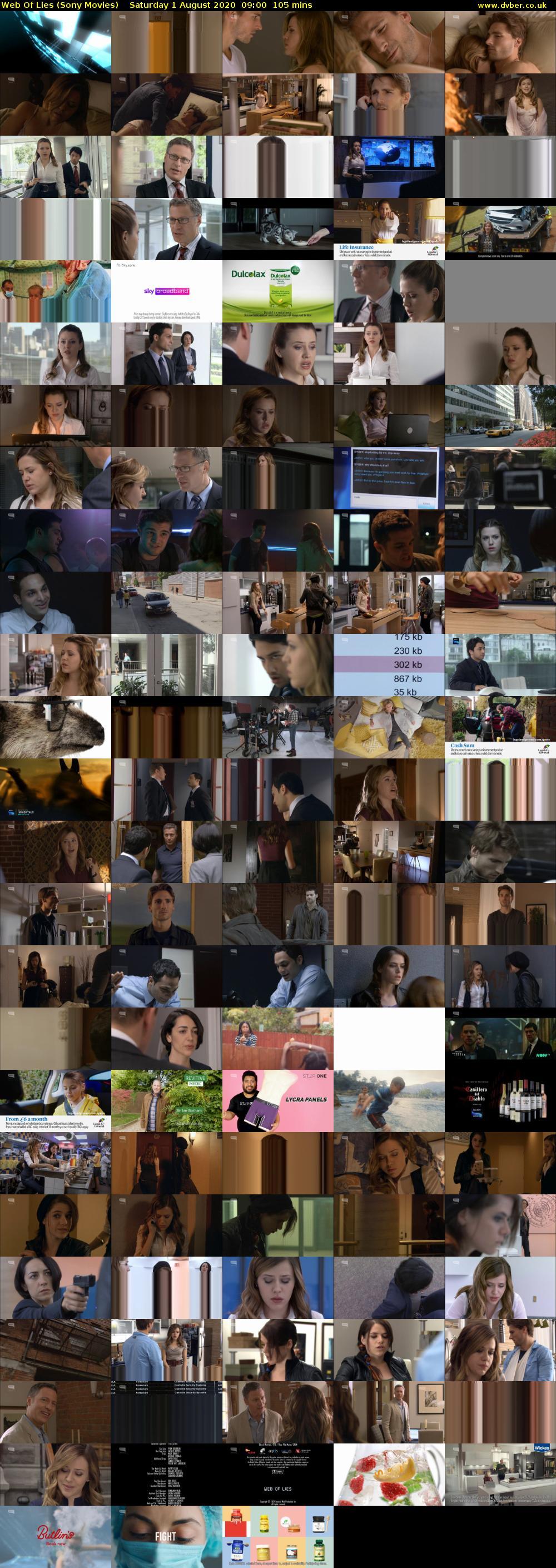 Web Of Lies (Sony Movies) Saturday 1 August 2020 09:00 - 10:45