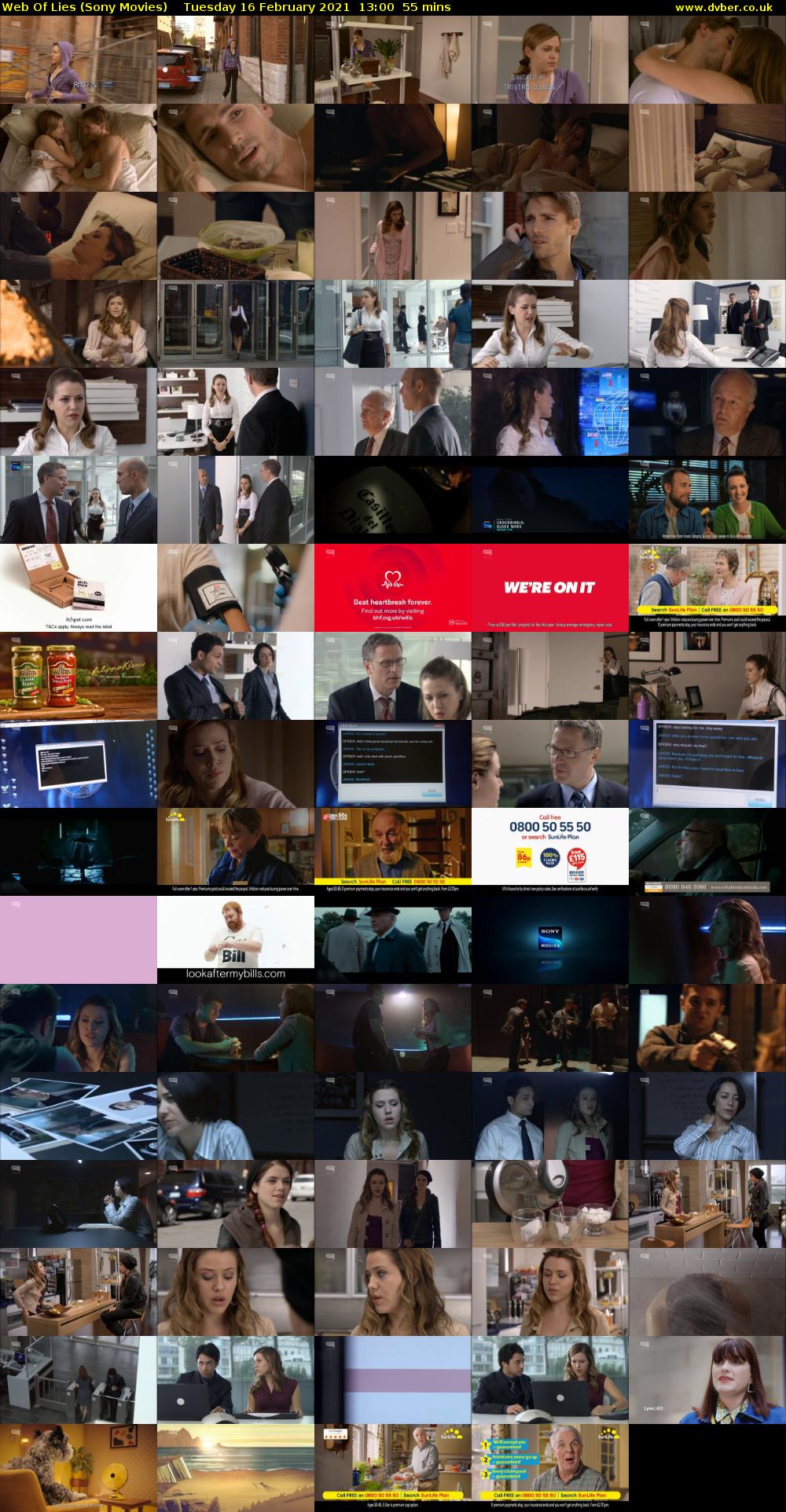 Web Of Lies (Sony Movies) Tuesday 16 February 2021 13:00 - 13:55