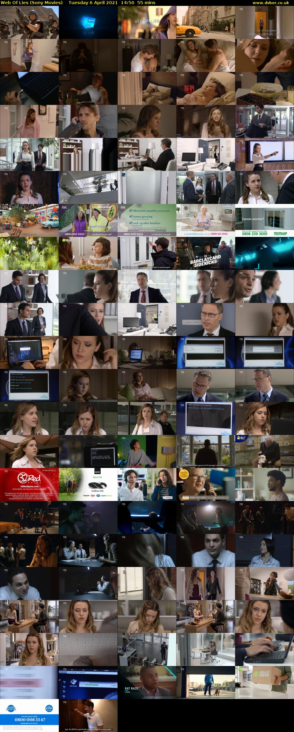 Web Of Lies (Sony Movies) Tuesday 6 April 2021 14:50 - 15:45