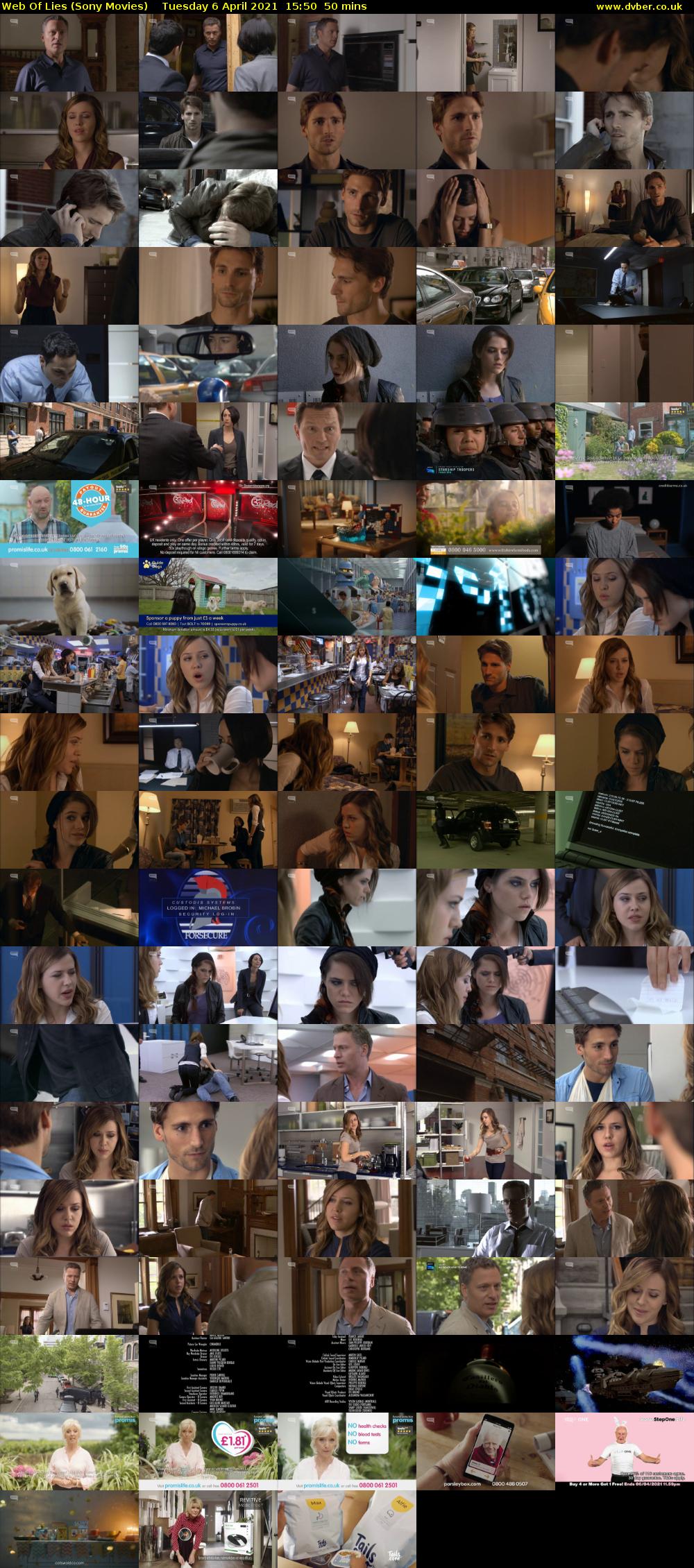 Web Of Lies (Sony Movies) Tuesday 6 April 2021 15:50 - 16:40