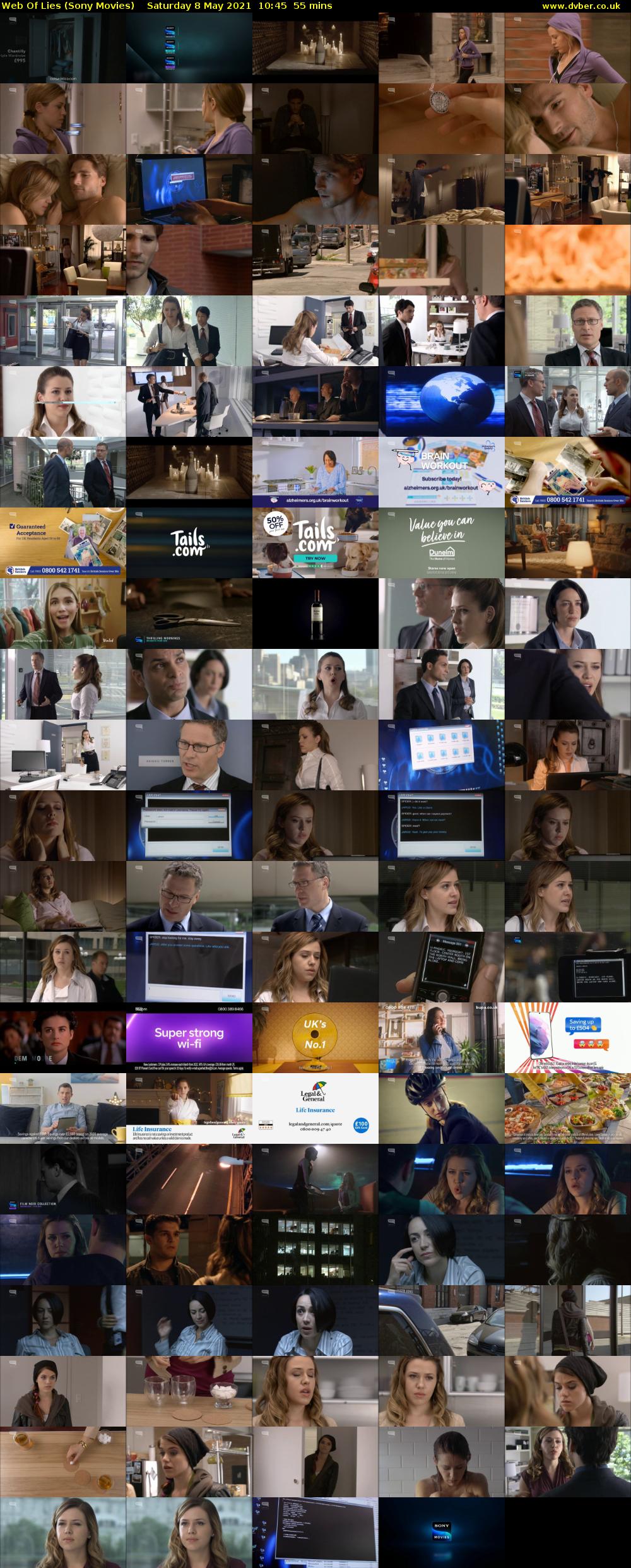 Web Of Lies (Sony Movies) Saturday 8 May 2021 10:45 - 11:40